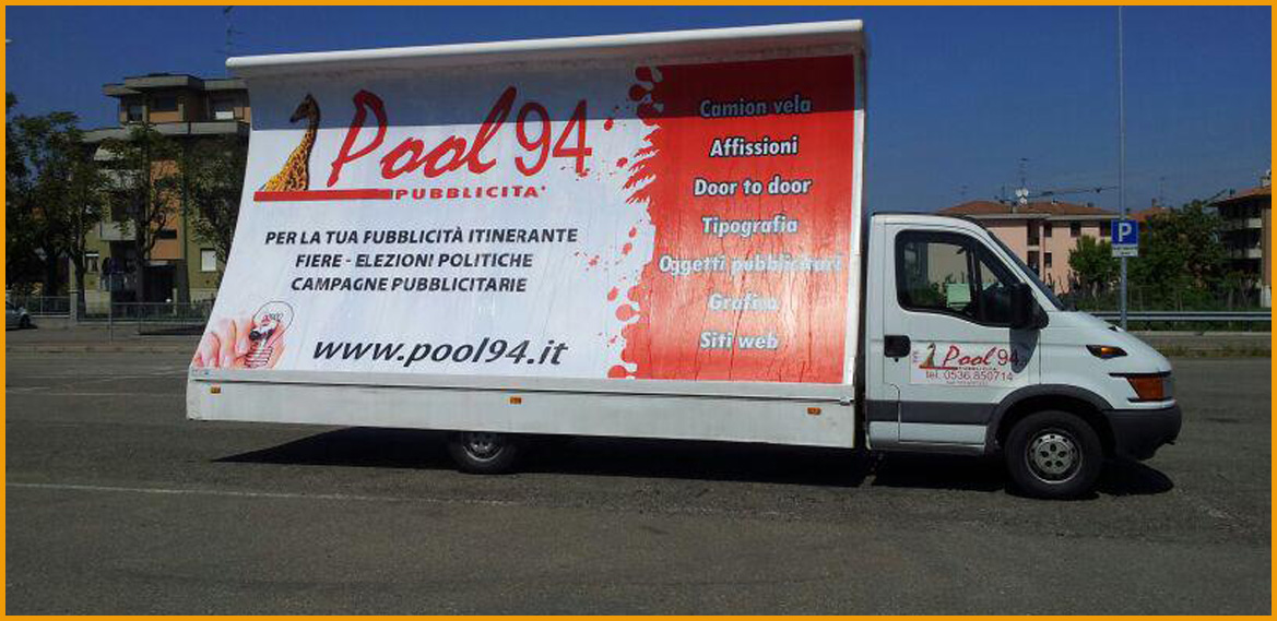 Camion Vela Pubblicitario a Modena e Reggio Emilia